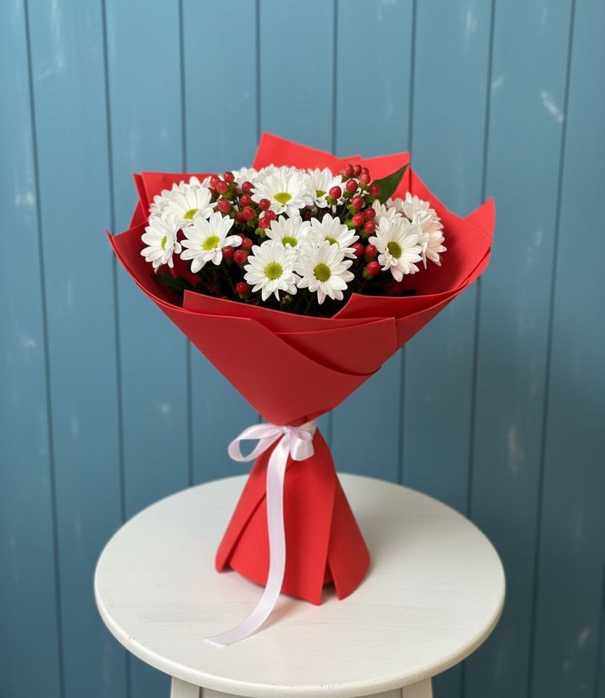 Букет цветов из: Хризантемы в Шали