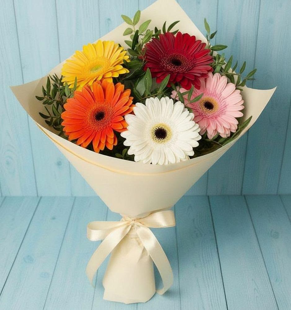 Букет цветов из: Герберы в Шали