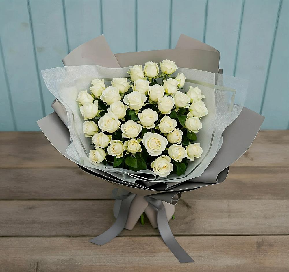 Букет Белоснежная нежность в Шали