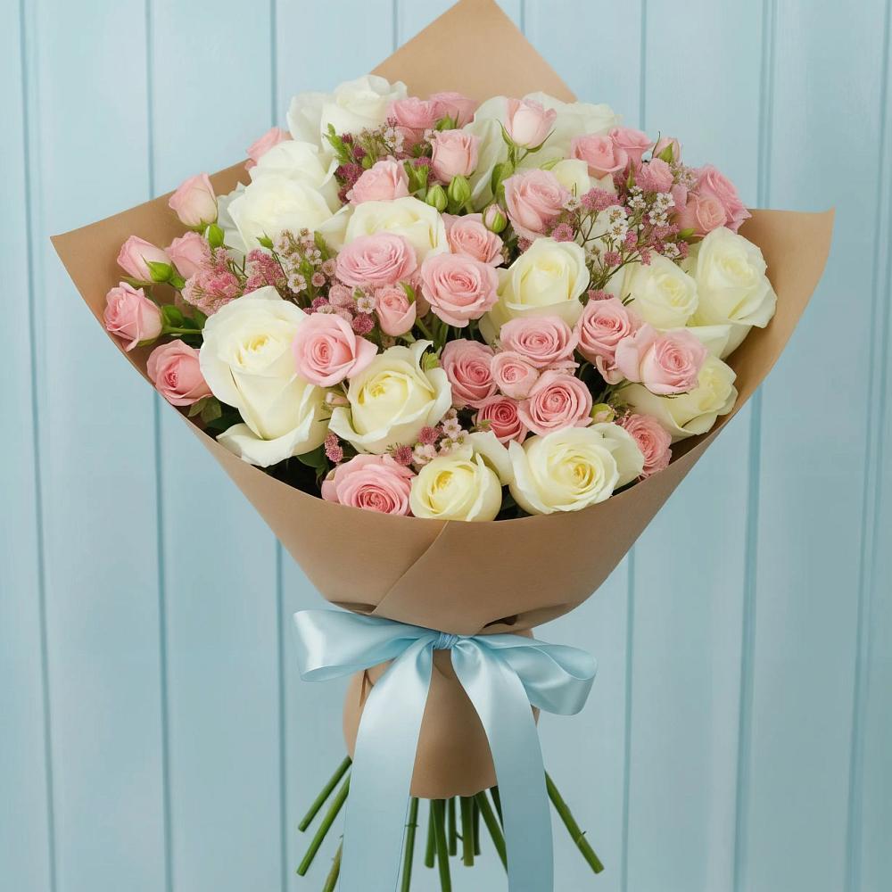 Букет цветов из: Розы в Шали