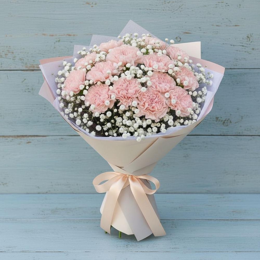 Букет цветов из: Гвоздики в Шали