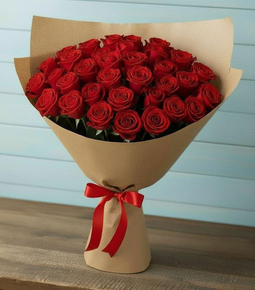 Букет Красные розы Милано в Шали