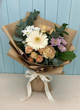 Букет цветов из:  Герберы и Хризантемы в Шали