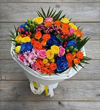 Букет цветов из:  Розы и Хризантемы в Шали