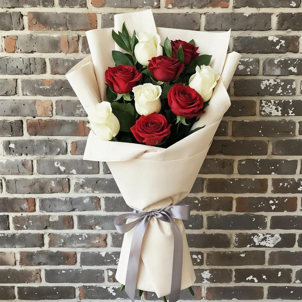 Букет цветов из: Розы в Шали