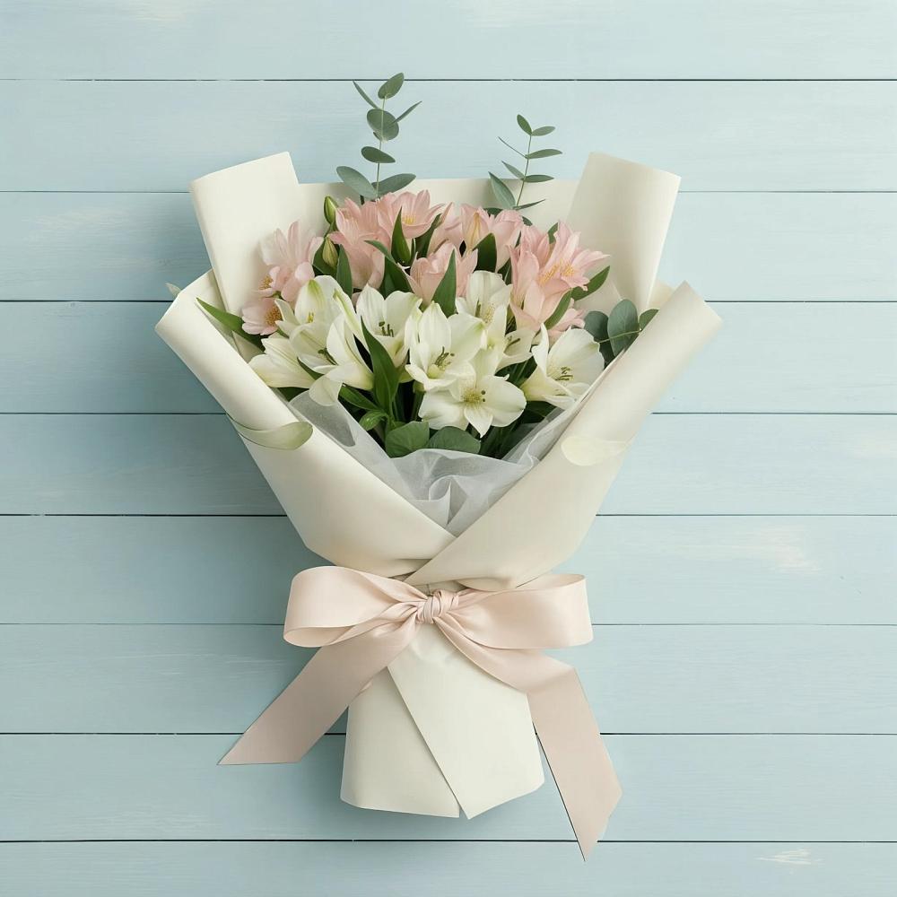 Букет цветов из: Альстромерии в Шали