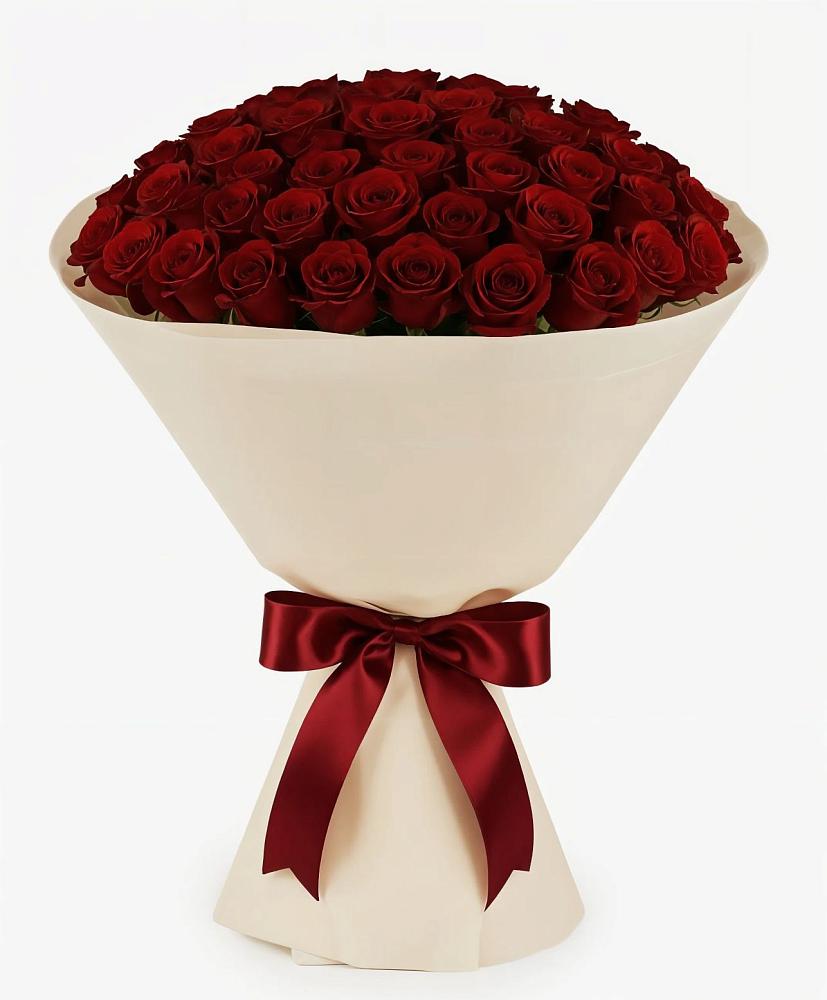 Букет 101 Бордовая роза Блэк Бакарра в Шали