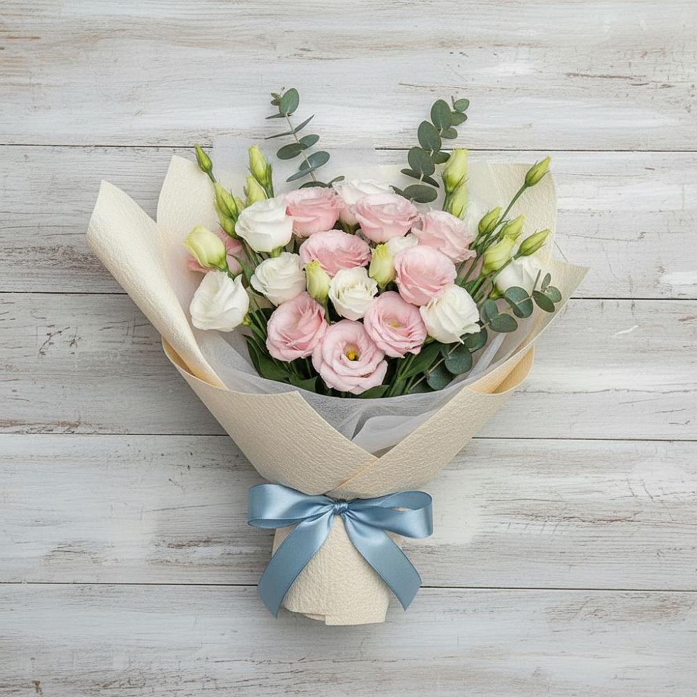 Букет цветов из: Лизиантусы в Шали